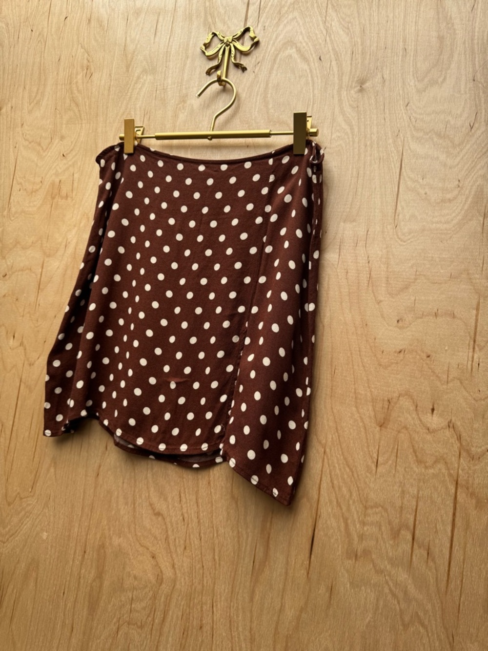 REFORMATION Au Lait Margot Polka Dot Woven Mini Skirt 12 - Picture 4 of 9